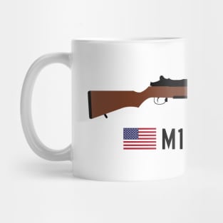 M1 Garand 1936 standard U.S. service rifle historical U.S. weapon black Mug